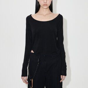 Our Legacy Deep Neck Long Sleeve Top